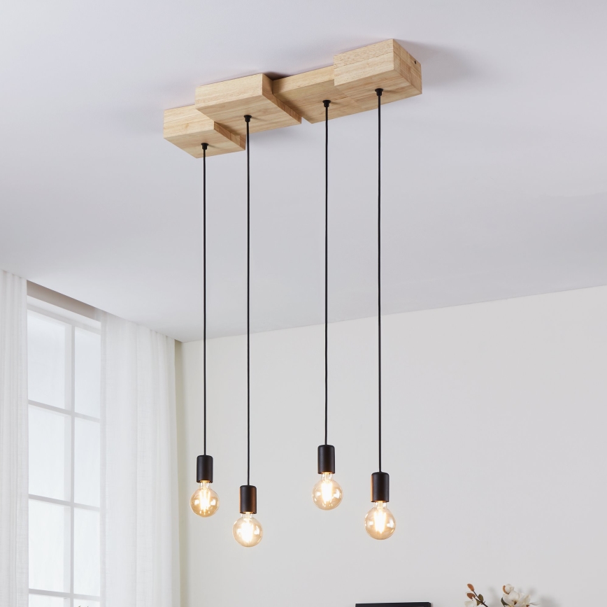 Eglo - Κρεμαστό φωτιστικό οροφής 4xE27/40W/230V
