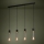 Eglo - Κρεμαστό φωτιστικό οροφής 4xE27/40W/230V μαύρο/χρυσό