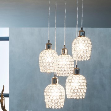 Eglo - Κρεμαστό φωτιστικό οροφής 5xE27/60W/230V