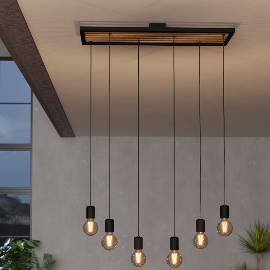 Eglo - Κρεμαστό φωτιστικό οροφής 6xE27/40W/230V