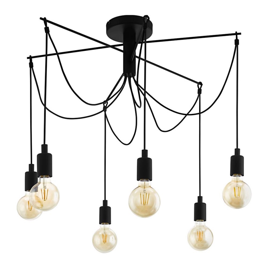 Eglo - Κρεμαστό φωτιστικό οροφής 6xE27/60W/230V spider