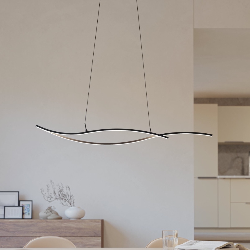 Eglo -  Κρεμαστό φωτιστικό οροφής LED LED/20W/230V 4000K μαύρο