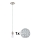Eglo -  Κρεμαστό φωτιστικό οροφής LED MY CHOICE 1xE14/4W/230V  ματ χρώμιο