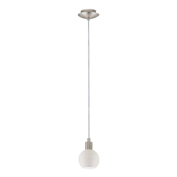 Eglo -  Κρεμαστό φωτιστικό οροφής LED MY CHOICE 1xE14/4W/230V  ματ χρώμιο/λευκό