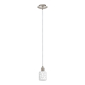 Eglo -  Κρεμαστό φωτιστικό οροφής LED MY CHOICE 1xE14/4W/230V  ματ χρώμιο/λευκό