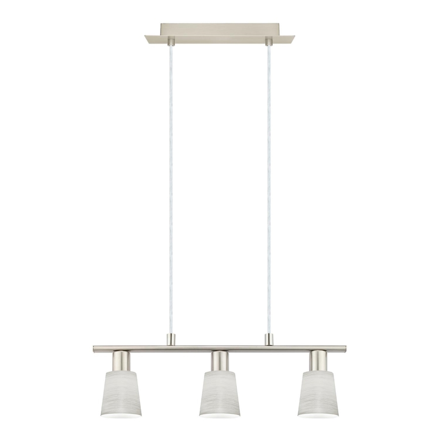 Eglo -  Κρεμαστό φωτιστικό οροφής LED MY CHOICE 3xE14/4W/230V ματ χρώμιο/κρεμ