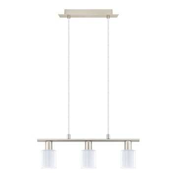 Eglo -  Κρεμαστό φωτιστικό οροφής LED MY CHOICE 3xE14/4W/230V ματ χρώμιο/λευκό