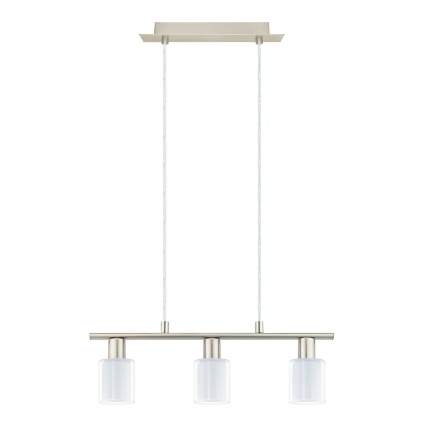 Eglo -  Κρεμαστό φωτιστικό οροφής LED MY CHOICE 3xE14/4W/230V ματ χρώμιο/λευκό
