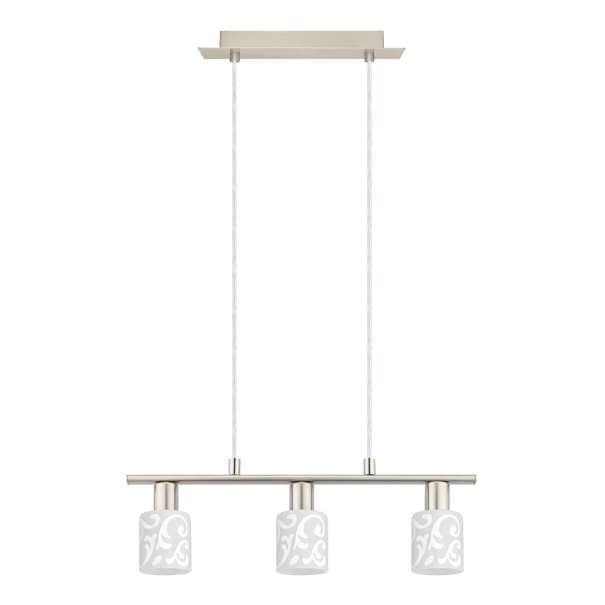 Eglo -  Κρεμαστό φωτιστικό οροφής LED MY CHOICE 3xE14/4W/230V ματ χρώμιο/λευκό
