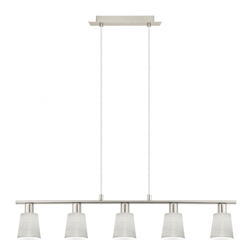 Eglo -  Κρεμαστό φωτιστικό οροφής LED MY CHOICE 5xE14/4W/230V ματ χρώμιο/κρεμ