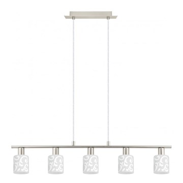 Eglo -  Κρεμαστό φωτιστικό οροφής LED MY CHOICE 5xE14/4W/230V ματ χρώμιο/λευκό