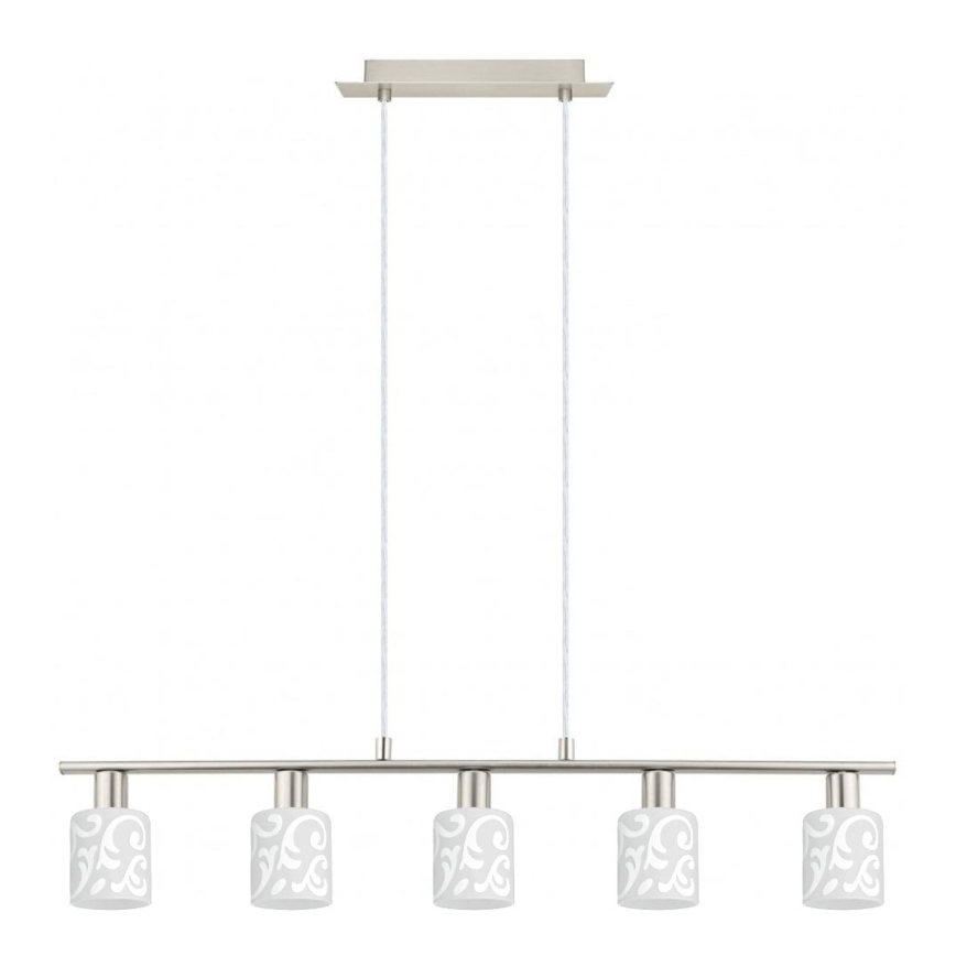 Eglo -  Κρεμαστό φωτιστικό οροφής LED MY CHOICE 5xE14/4W/230V ματ χρώμιο/λευκό