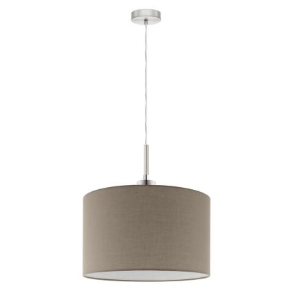 Eglo -  Κρεμαστό φωτιστικό οροφής LED TUNJA 1xE27/60W/230V taupe