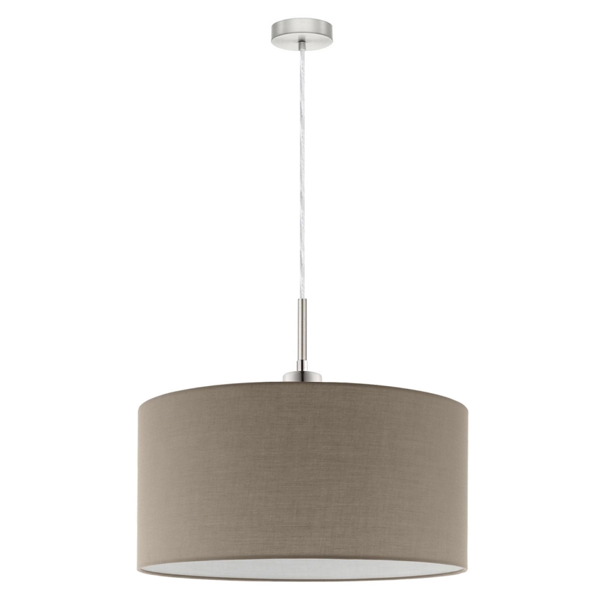 Eglo -  Κρεμαστό φωτιστικό οροφής LED TUNJA 1xE27/60W/230V taupe