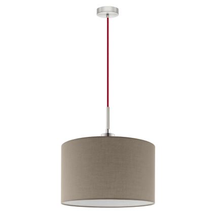Eglo -  Κρεμαστό φωτιστικό οροφής LED TUNJA 1xE27/60W/230V taupe