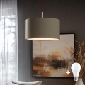 Eglo -  Κρεμαστό φωτιστικό οροφής LED TUNJA 1xE27/60W/230V taupe
