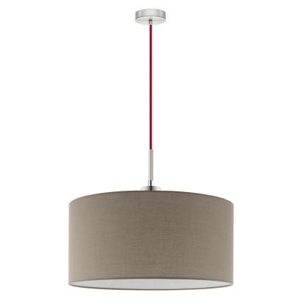 Eglo -  Κρεμαστό φωτιστικό οροφής LED TUNJA 1xE27/60W/230V taupe