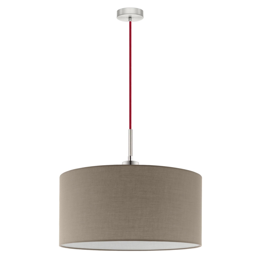 Eglo -  Κρεμαστό φωτιστικό οροφής LED TUNJA 1xE27/60W/230V taupe