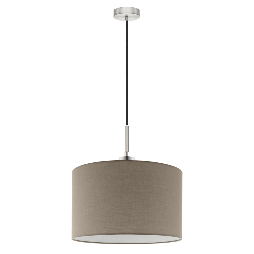 Eglo -  Κρεμαστό φωτιστικό οροφής LED TUNJA 1xE27/60W/230V taupe