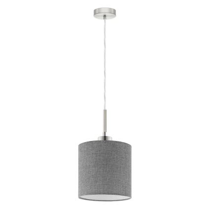 Eglo -  Κρεμαστό φωτιστικό οροφής LED TUNJA 1xE27/60W/230V γκρι