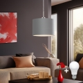 Eglo -  Κρεμαστό φωτιστικό οροφής LED TUNJA 1xE27/60W/230V γκρι