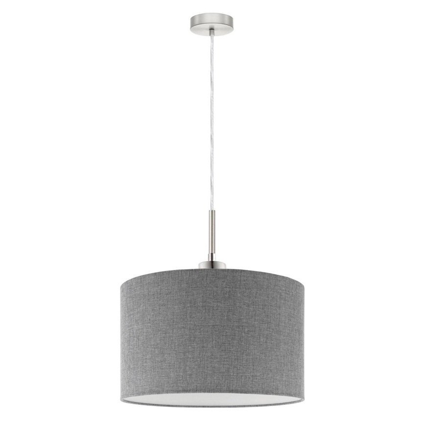 Eglo -  Κρεμαστό φωτιστικό οροφής LED TUNJA 1xE27/60W/230V γκρι