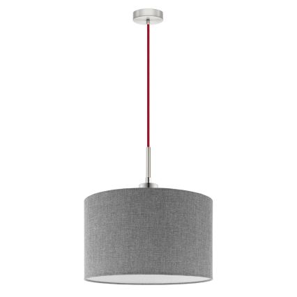 Eglo -  Κρεμαστό φωτιστικό οροφής LED TUNJA 1xE27/60W/230V γκρι