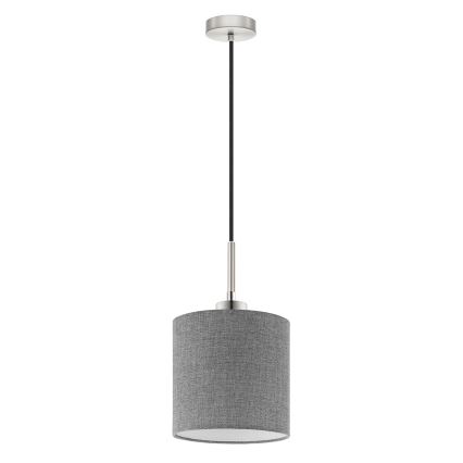 Eglo -  Κρεμαστό φωτιστικό οροφής LED TUNJA 1xE27/60W/230V γκρι