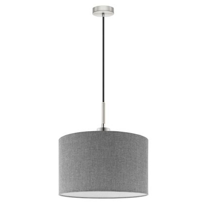 Eglo -  Κρεμαστό φωτιστικό οροφής LED TUNJA 1xE27/60W/230V γκρι
