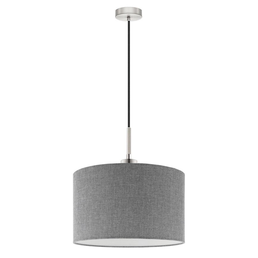 Eglo -  Κρεμαστό φωτιστικό οροφής LED TUNJA 1xE27/60W/230V γκρι