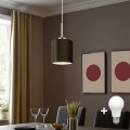Eglo -  Κρεμαστό φωτιστικό οροφής LED TUNJA 1xE27/60W/230V καφέ