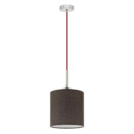Eglo -  Κρεμαστό φωτιστικό οροφής LED TUNJA 1xE27/60W/230V καφέ