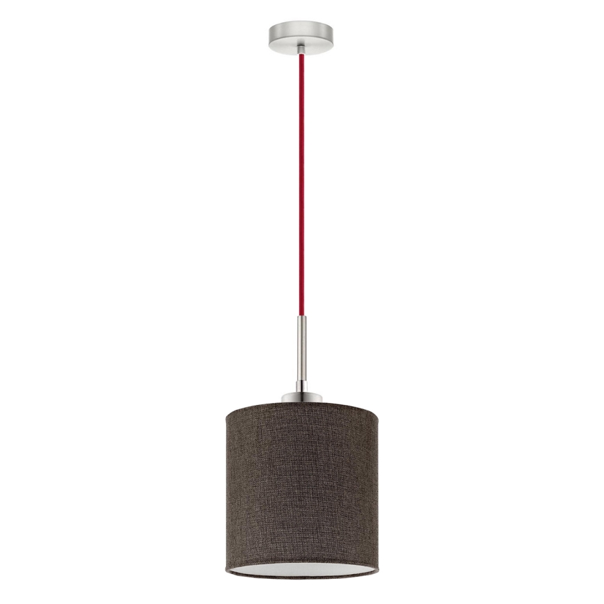 Eglo -  Κρεμαστό φωτιστικό οροφής LED TUNJA 1xE27/60W/230V καφέ