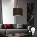 Eglo -  Κρεμαστό φωτιστικό οροφής LED TUNJA 1xE27/60W/230V καφέ