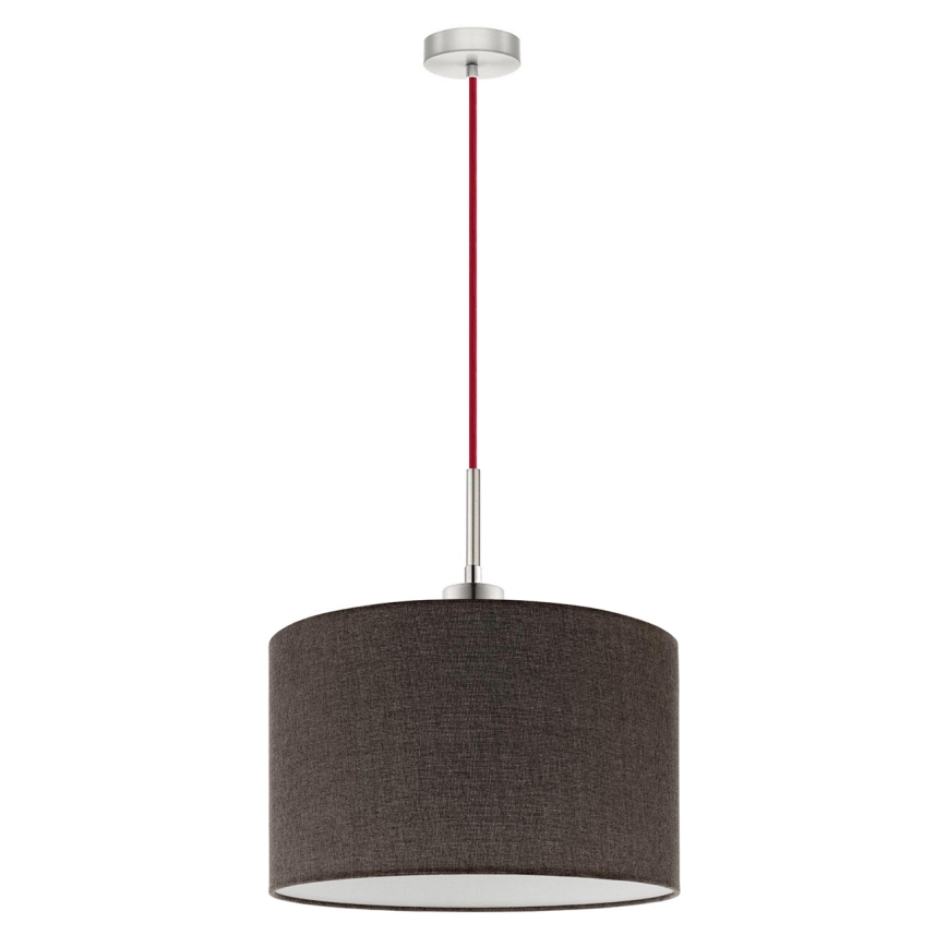 Eglo -  Κρεμαστό φωτιστικό οροφής LED TUNJA 1xE27/60W/230V καφέ