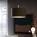 Eglo -  Κρεμαστό φωτιστικό οροφής LED TUNJA 1xE27/60W/230V καφέ