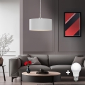 Eglo -  Κρεμαστό φωτιστικό οροφής LED TUNJA 1xE27/60W/230V λευκό
