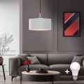 Eglo -  Κρεμαστό φωτιστικό οροφής LED TUNJA 1xE27/60W/230V λευκό