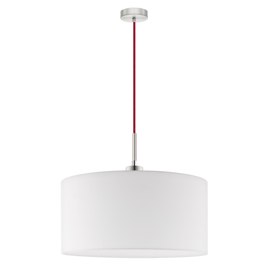 Eglo -  Κρεμαστό φωτιστικό οροφής LED TUNJA 1xE27/60W/230V λευκό