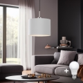 Eglo -  Κρεμαστό φωτιστικό οροφής LED TUNJA 1xE27/60W/230V λευκό