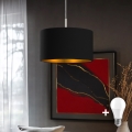 Eglo -  Κρεμαστό φωτιστικό οροφής LED TUNJA 1xE27/60W/230V μαύρο