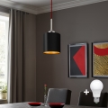 Eglo -  Κρεμαστό φωτιστικό οροφής LED TUNJA 1xE27/60W/230V μαύρο