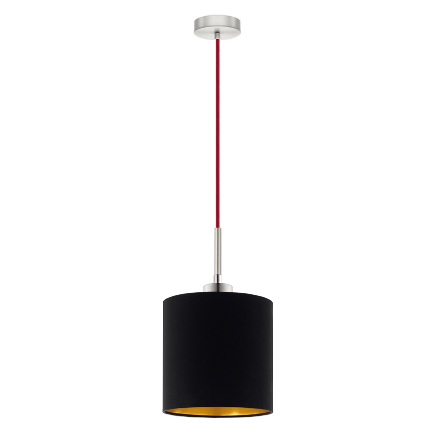 Eglo -  Κρεμαστό φωτιστικό οροφής LED TUNJA 1xE27/60W/230V μαύρο