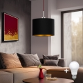 Eglo -  Κρεμαστό φωτιστικό οροφής LED TUNJA 1xE27/60W/230V μαύρο