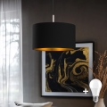 Eglo -  Κρεμαστό φωτιστικό οροφής LED TUNJA 1xE27/60W/230V μαύρο