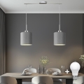Eglo -  Κρεμαστό φωτιστικό οροφής LED TUNJA 2xE27/60W/230V γκρι