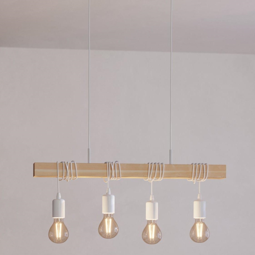 Eglo - Κρεμαστό φωτιστικό οροφής TOWNSHEND 4xE27/60W/230V