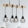Eglo - Κρεμαστό φωτιστικό οροφής TOWNSHEND 4xE27/60W/230V