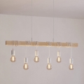 Eglo - Κρεμαστό φωτιστικό οροφής TOWNSHEND 6xE27/60W/230V - FSC πιστοποιημένο
