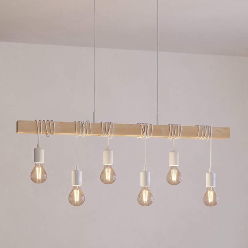 Eglo - Κρεμαστό φωτιστικό οροφής TOWNSHEND 6xE27/60W/230V